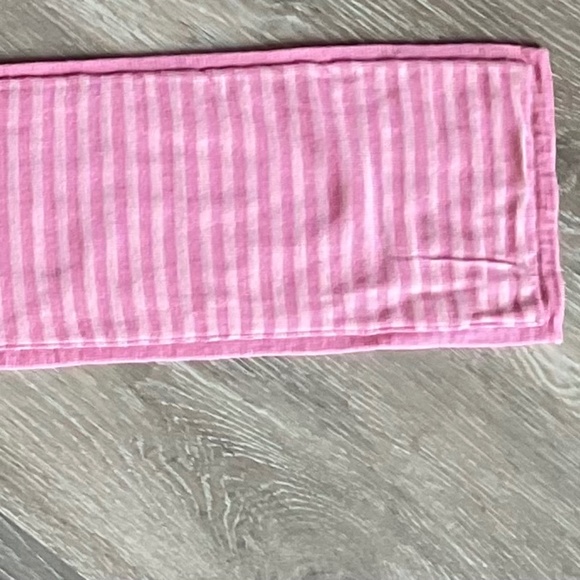 NWOT Coach Vintage Pink Logo and Stripes Skinny Scarf, 100% Merino Wool - Picture 5 of 5